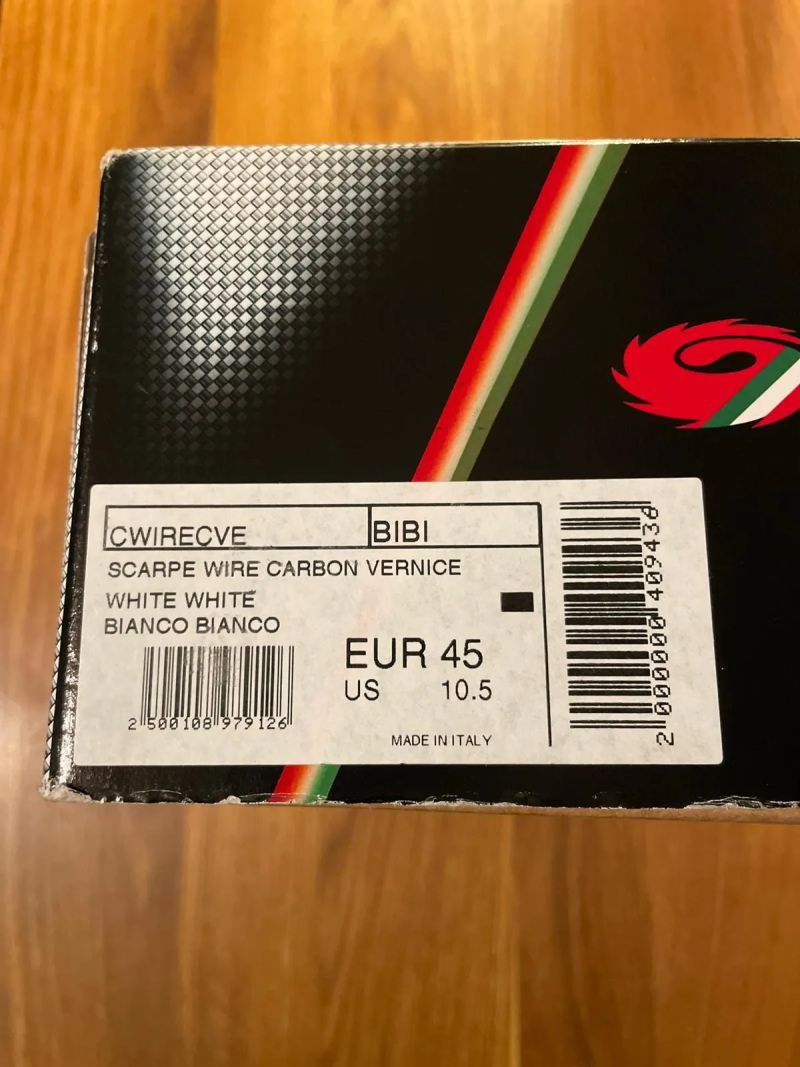 SIDI Wire Carbon Vernice White