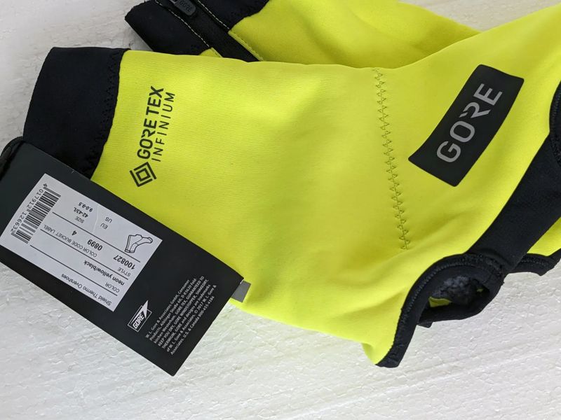 silniční termonávleky Gore Shield Thermo Overshoes neon yellow/black. Velikost 42-43