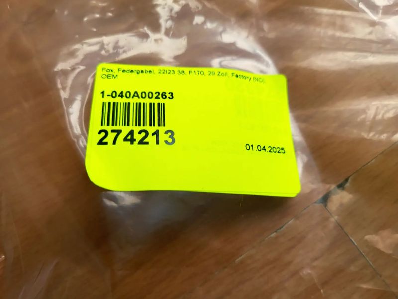 FOX Float 38 Factory Fit Grip2 VVC Evol Kashima 170mm 29" Gold 2025