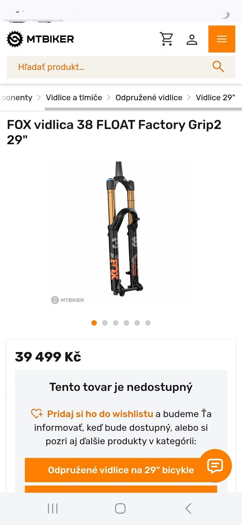 FOX Float 38 Factory Fit Grip2 VVC Evol Kashima 170mm 29" Gold 2025