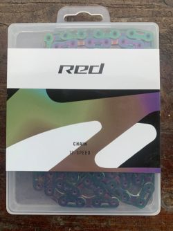 SRAM Red E1 flattop 12 speed chain - rainbow - 114 links