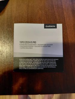 Garmin TOPO MAPY CZECH v5 voucher