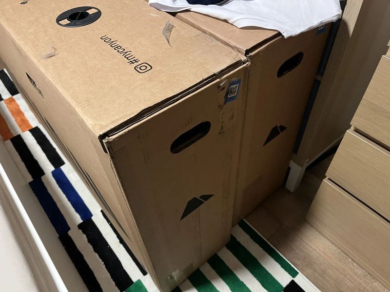 Canyon guard, kartonová přepravní krabice na kolo, stěhovaní