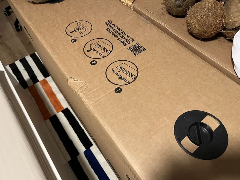 Canyon guard, kartonová přepravní krabice na kolo, stěhovaní