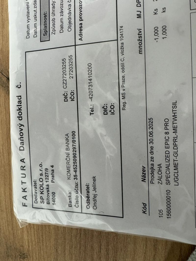 Specialized Epic 8 Pro 2026 Flight Attendant, 99% stav