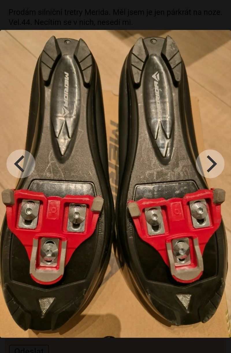 Tretry Merida - silniční vel.44