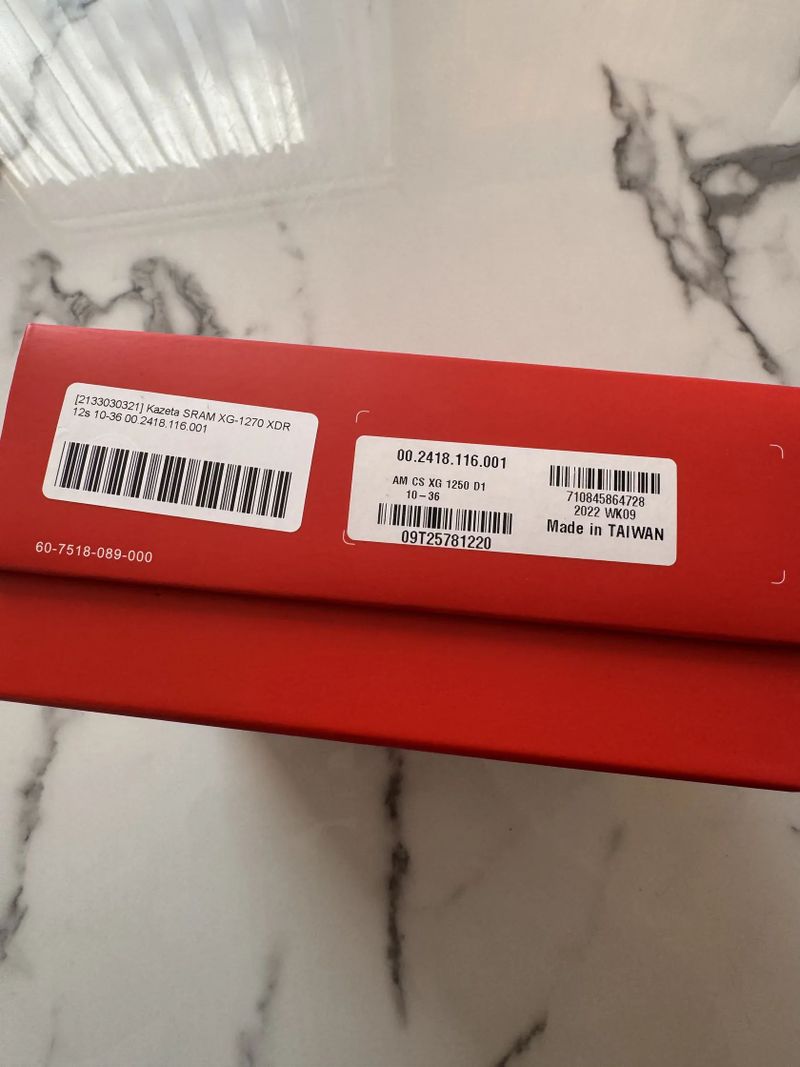 Sram Rival AXS kazeta XG-1270 XDR 12s - 10-36z - NOVÁ, zabalená s krabicí, nepoužítá