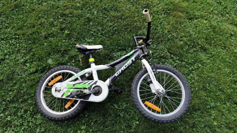 Dětské kolo Ghost Race Powerkid Pneu 16" s přídavnými kolečky