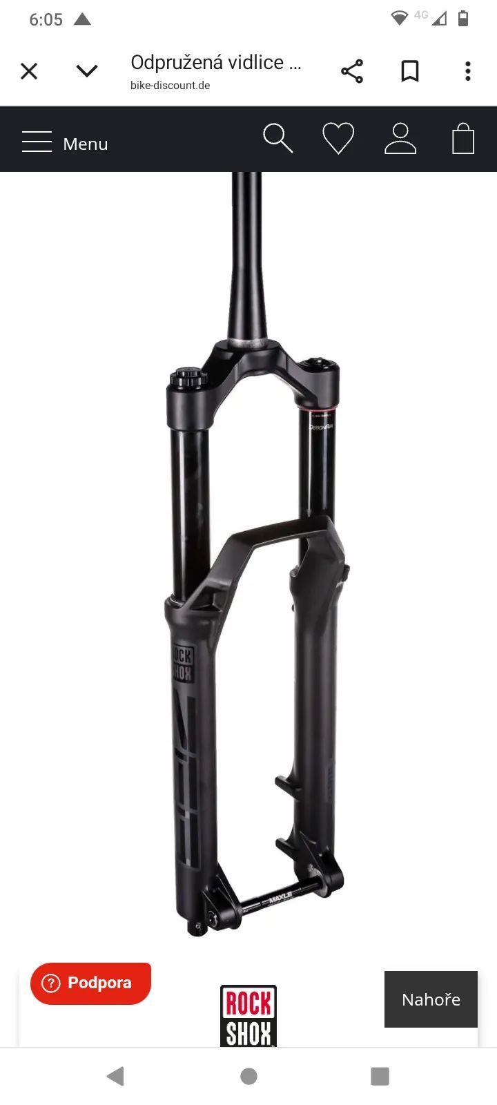 Rock Shox 29" Vidlice RockShox ZEB Select Charger RC - ovládání z korunky 29" Boost
