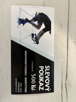 slevový poukaz na Bikefitting