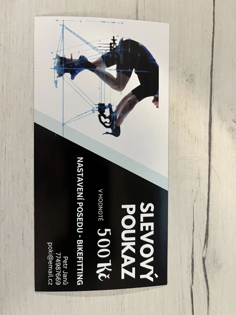 slevový poukaz na Bikefitting