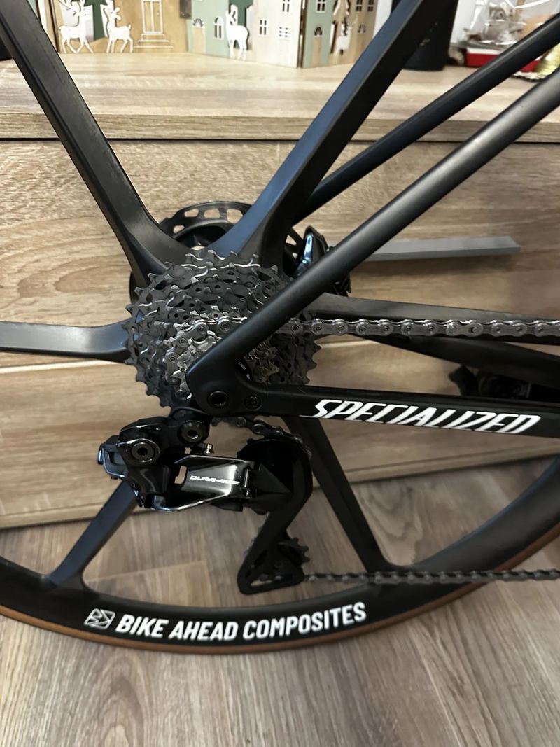 Specialized Tarmac SL8,vel 54, Dura-ace Di2 12s, 6,55kg, bikeahed biturbo Road 