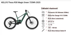 Kellys Theos R30 Magic Green 725Wh 2025