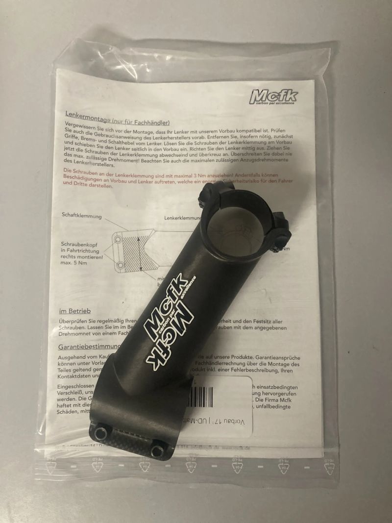 karbonový představec MCFK 