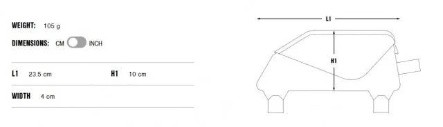 Brašna APIDURA RACING TOP TUBE Pack 1 l