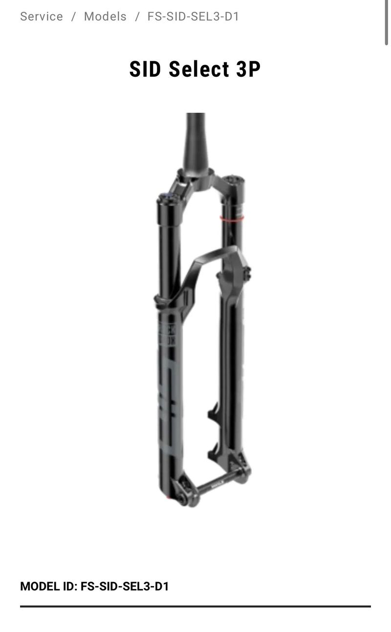 Rock Shox Sid Select 3P 120mm DebonAir+