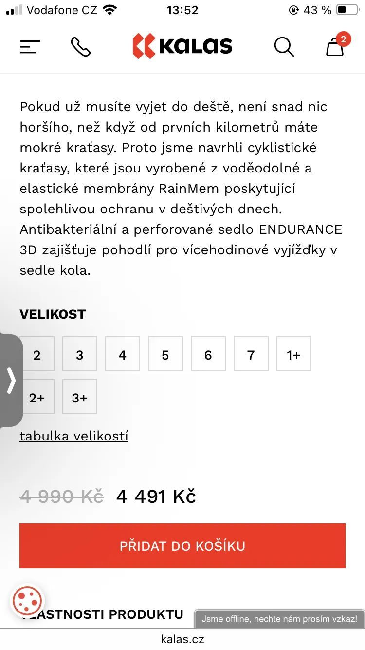 Nepromokavé kraťasy Kalas rainmem vel. 3