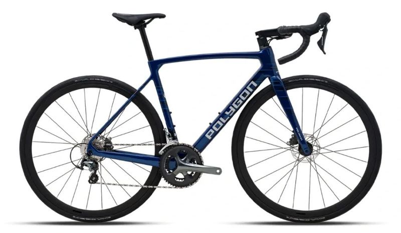 🔥🔥 SLEVA 8.000 -17% 🔥🔥 POLYGON STRATTOS S6D BLUE 2X10 700C - L KARBONOVÝ RÁM