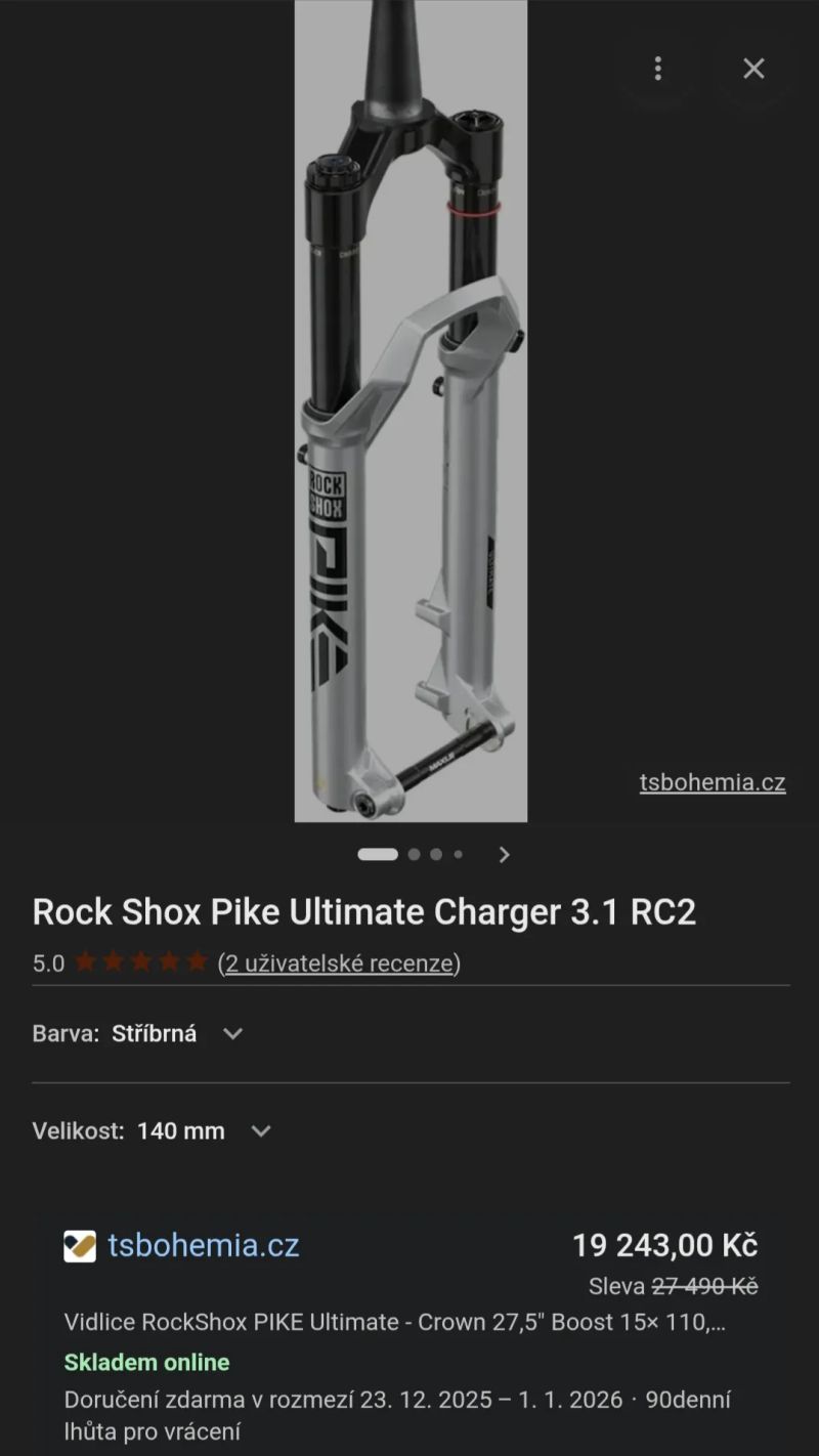 Rock Shox Pike Ultimate charger 3.1 rc2