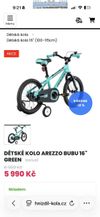 Dětské kolo Arezzo Bubu 16”