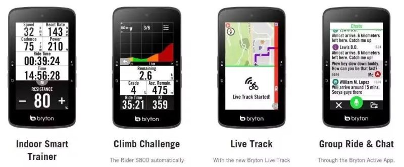 Bryton Rider S800 E-špičkový GPS cyklopočítač
