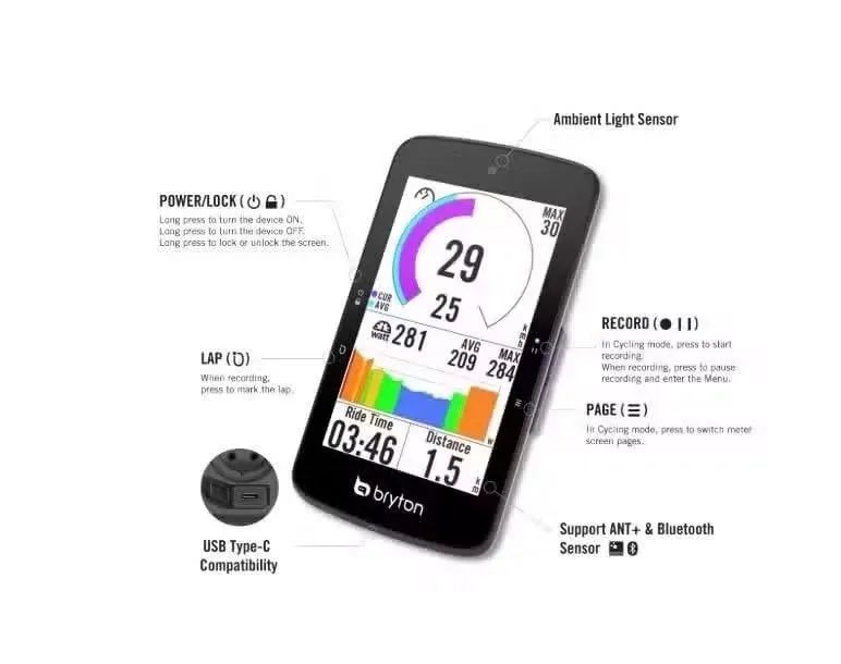 Bryton Rider S800 E-špičkový GPS cyklopočítač