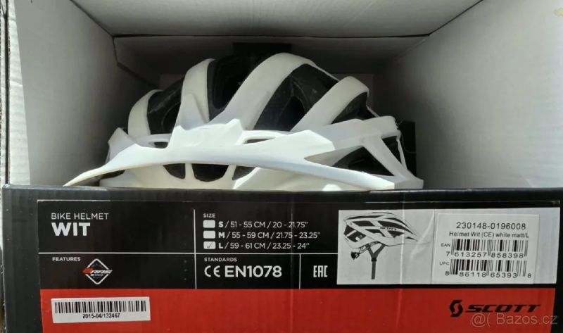 Prodám cyklistickou helmu Scott, vel. 59-61 cm.