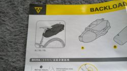 Topeak Backloader / podsedlová brašna 15L 5kg