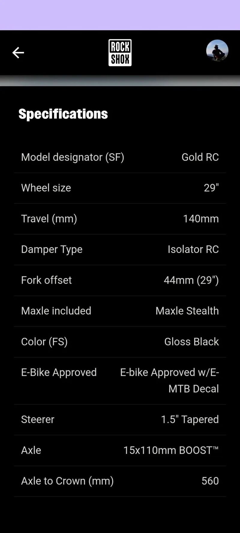 Rock Shox Psylo Gold 140mm 29"