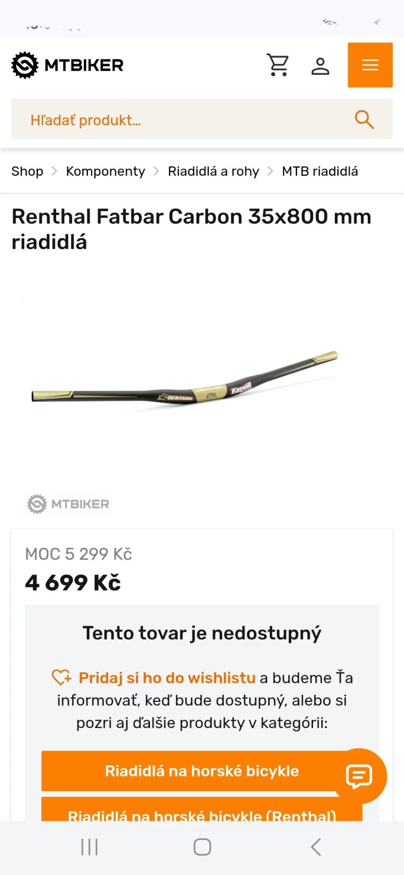 Nové Renthal Fatbar Carbon 35 V2 DH- spec.