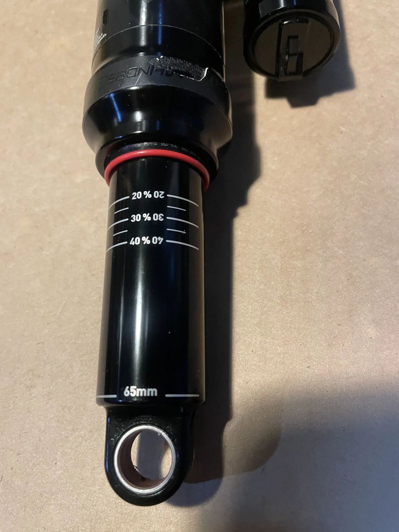 RockShox Super Deluxe Ultimate 205x65 trunnion 