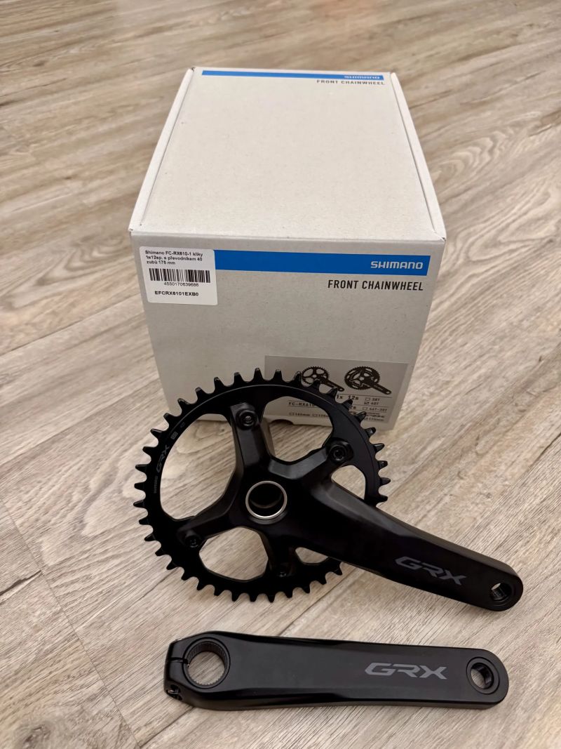 Kliky Shimano GRX FC-RX610 1x12, převodník 40 zubů, délka klik 172,5 mm