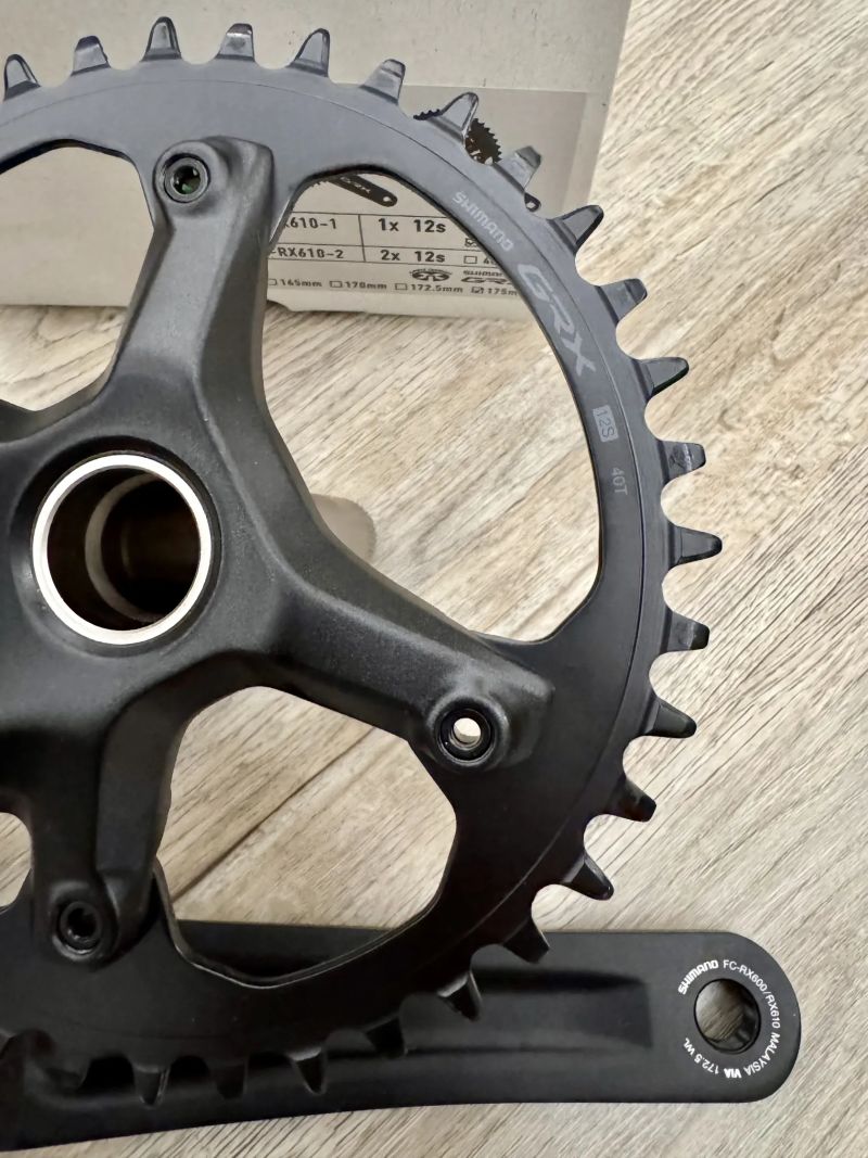 Kliky Shimano GRX FC-RX610 1x12, převodník 40 zubů, délka klik 172,5 mm