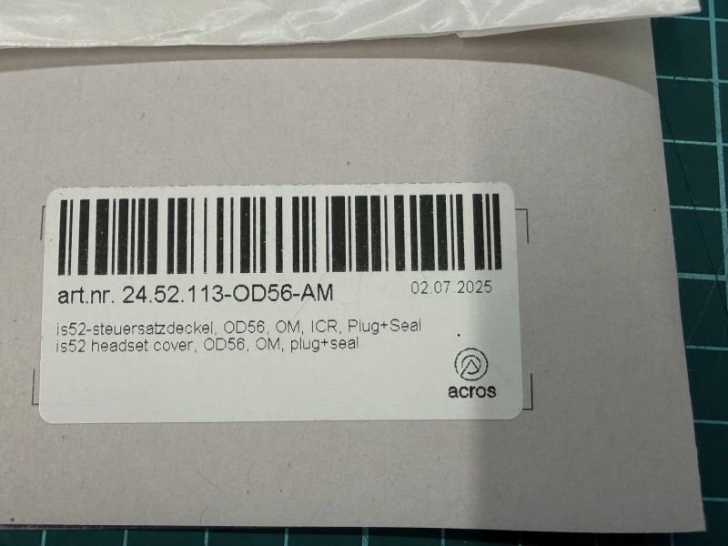 Nový kryt hlavového složení Acros IS52