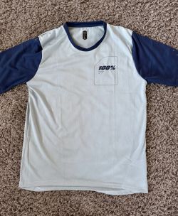 Dres na kolo 100% Ridecamp Ss - Slate Blue / Navy