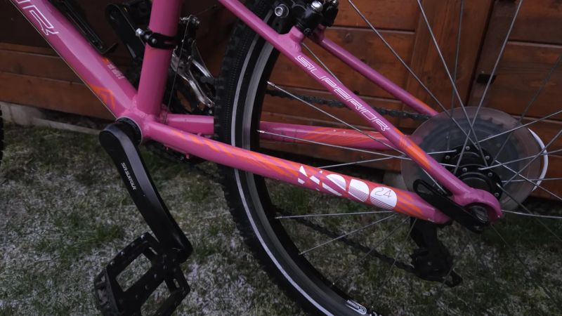 Dívčí kolo 24" Superior MODO 7-12let postava 120-150cm minimálně použité.