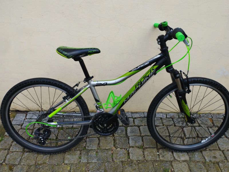 dětské kolo Rock Machine Surge 24, pro děti s výškou 115-155cm+dárek