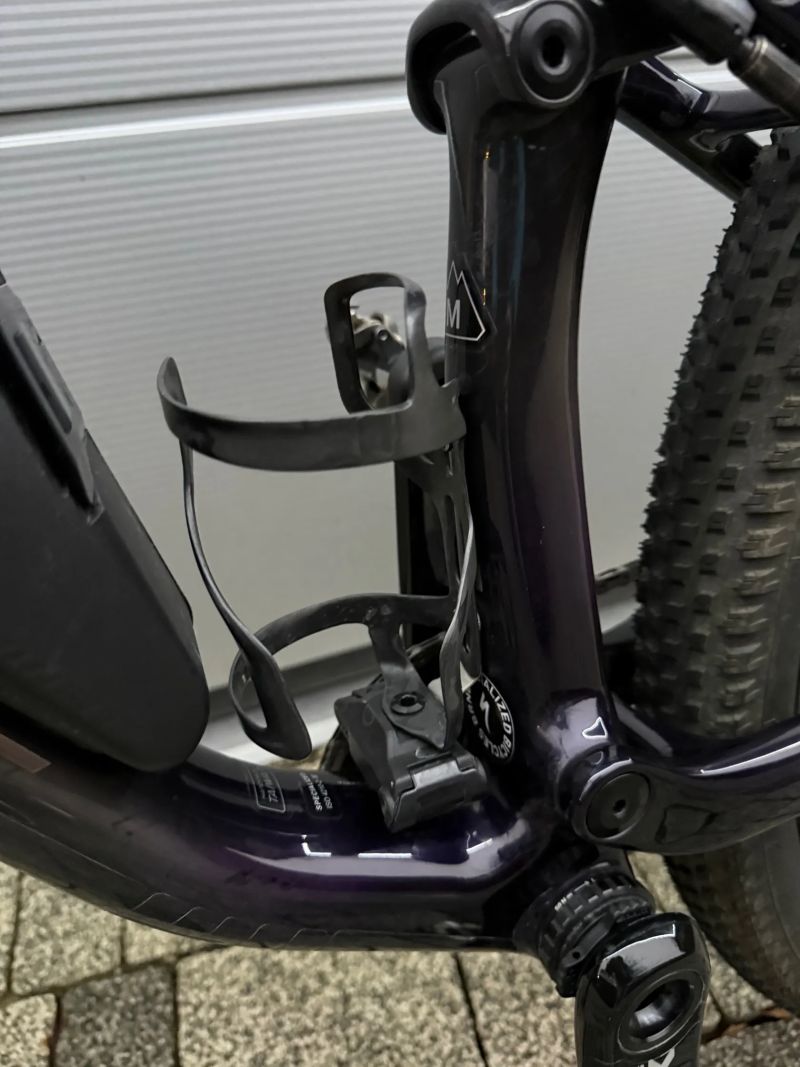 Specialized S-WORKS EPIC EVO, celoodpružené, wattmeter, gloss purple tint fades over carbon /chrome.