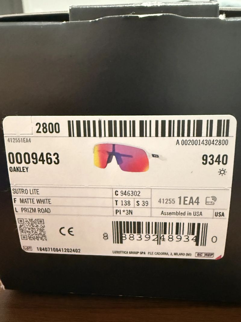 OAKLEY SUTRO LITE matte white, prizm road