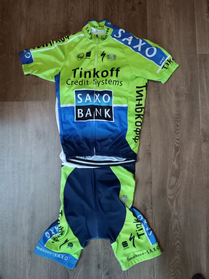 Cyklistický dres/cyklodres Tinkoff, vel. XL/146