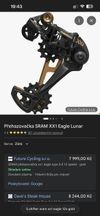 Sram XX1 mechanická přehazovačka s řazením