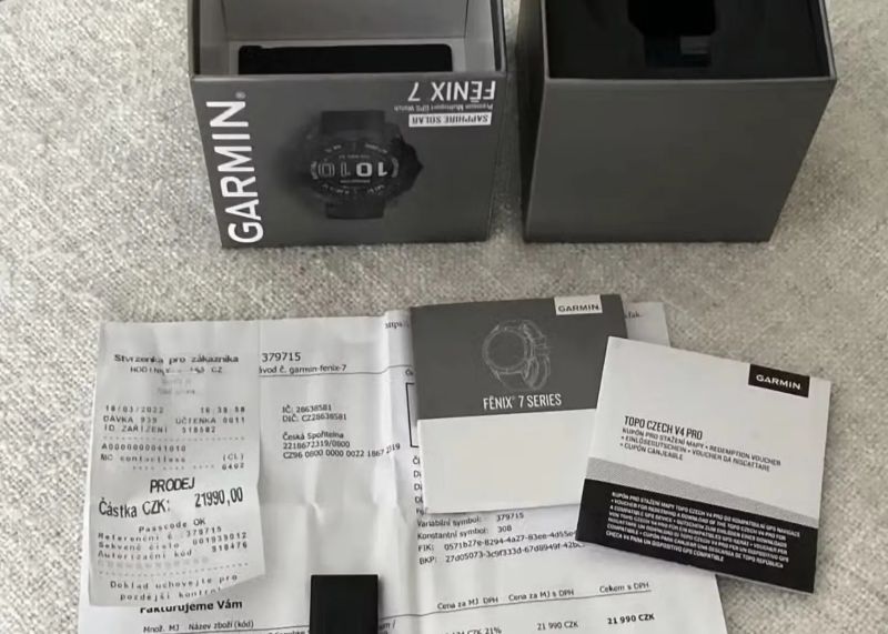 Prodám hodinky GarminFenix 7 Sapphire Solar Titanium