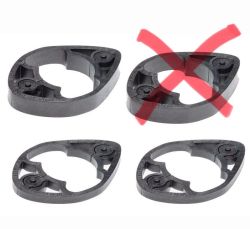 MOST TiCR sada podložek pod představec, 2 x 5 mm + 1 x 10 mm, plast