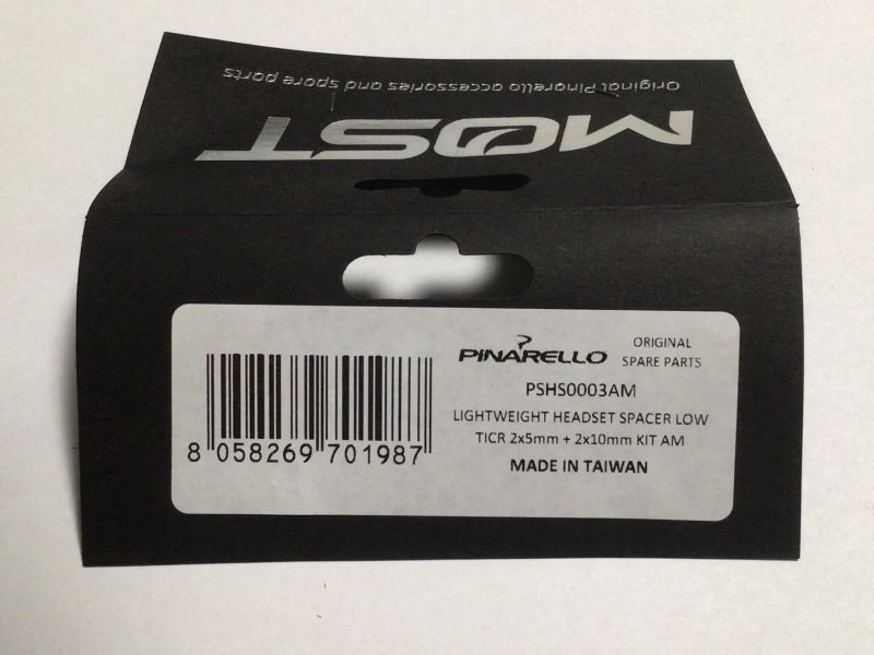 MOST TiCR sada podložek pod představec, 2 x 5 mm + 1 x 10 mm, plast