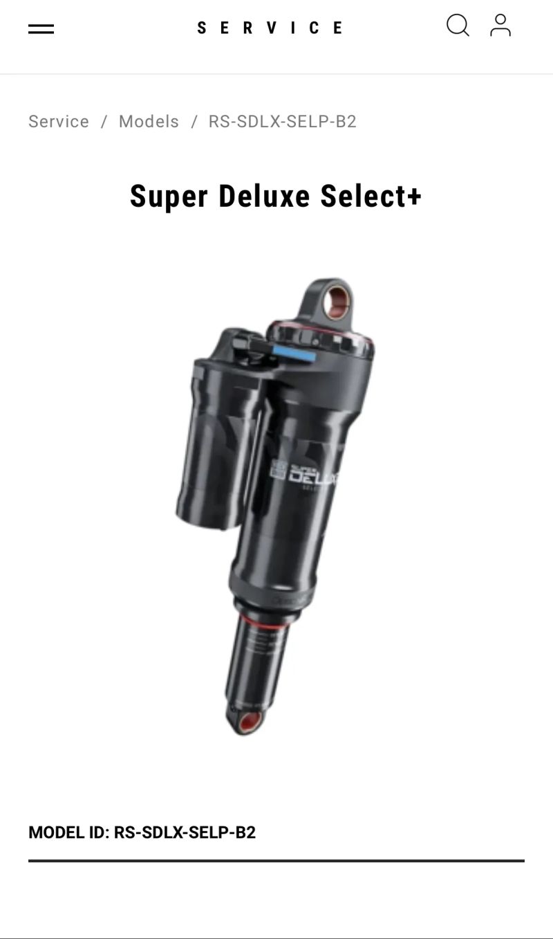 Rock Shox Super Deluxe Select+ 205x60