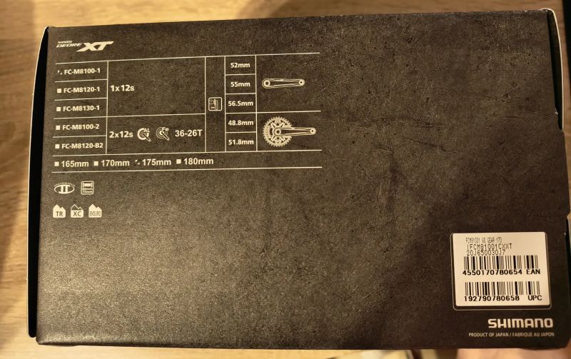 Shimano XT FC-M8100-1 (1x12 ; 175mm)