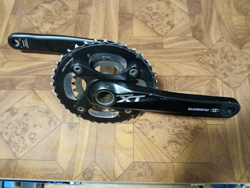 Kliky Shimano Deore XT 2x10 38/24 z.