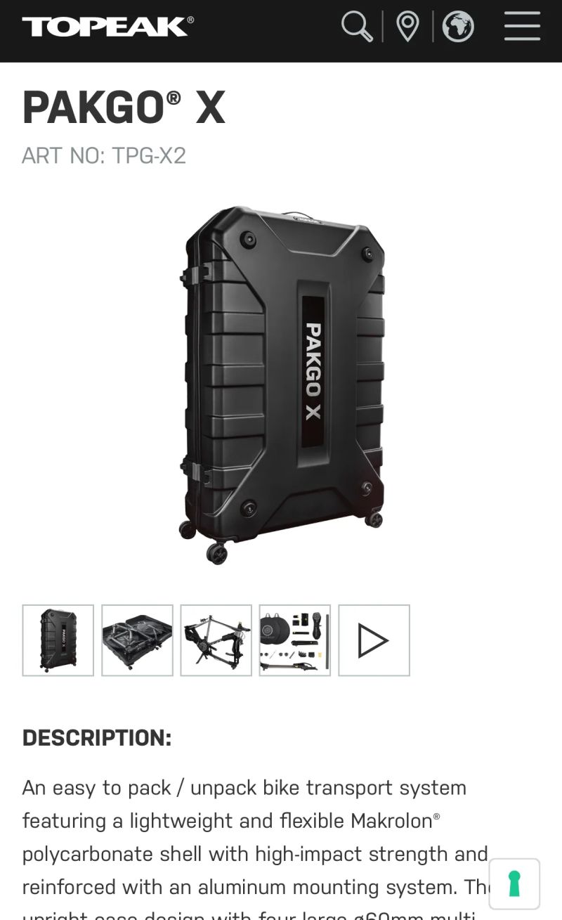 Kufr na kolo Topeak Pakgo X,, novy