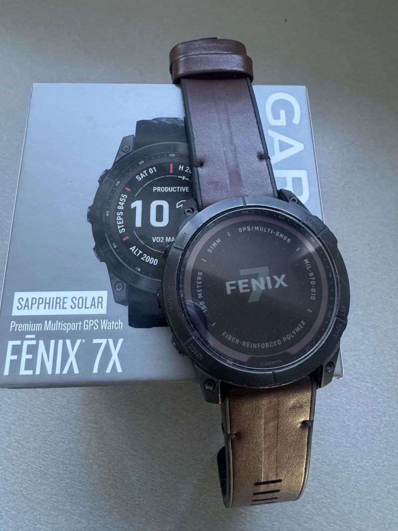 Garmin Fenix 7x Sapphire Solar Titanium 51mm