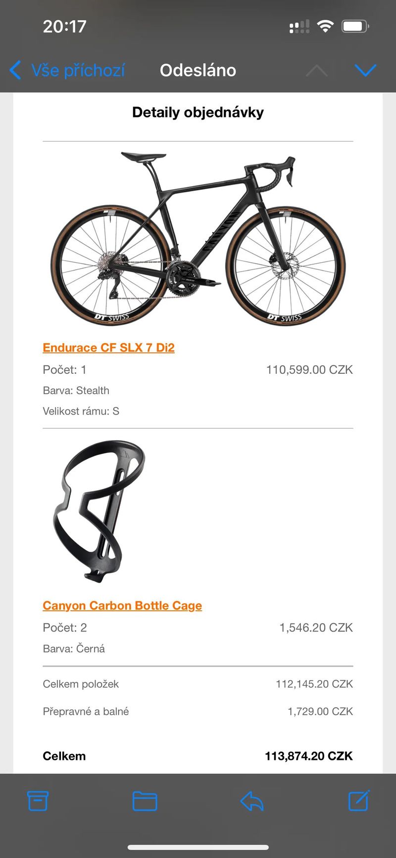 Canyon Endurace CF SLX 7 Di2